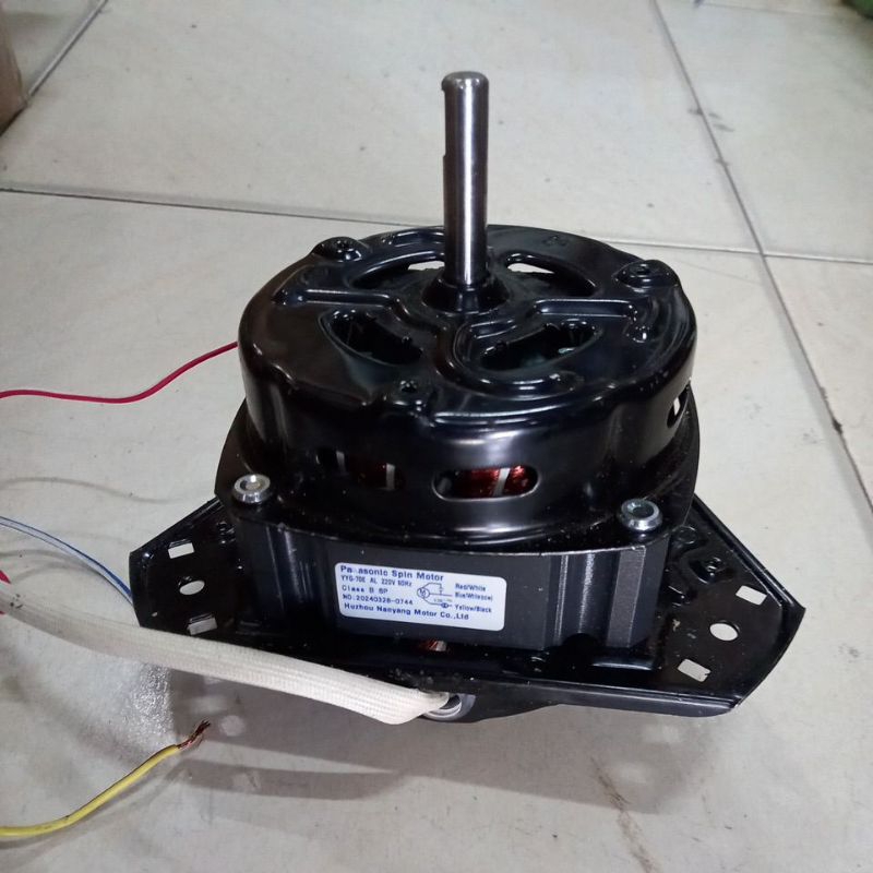 Dinamo motor pengering spin mesin cuci panasonic original 14kg black coating