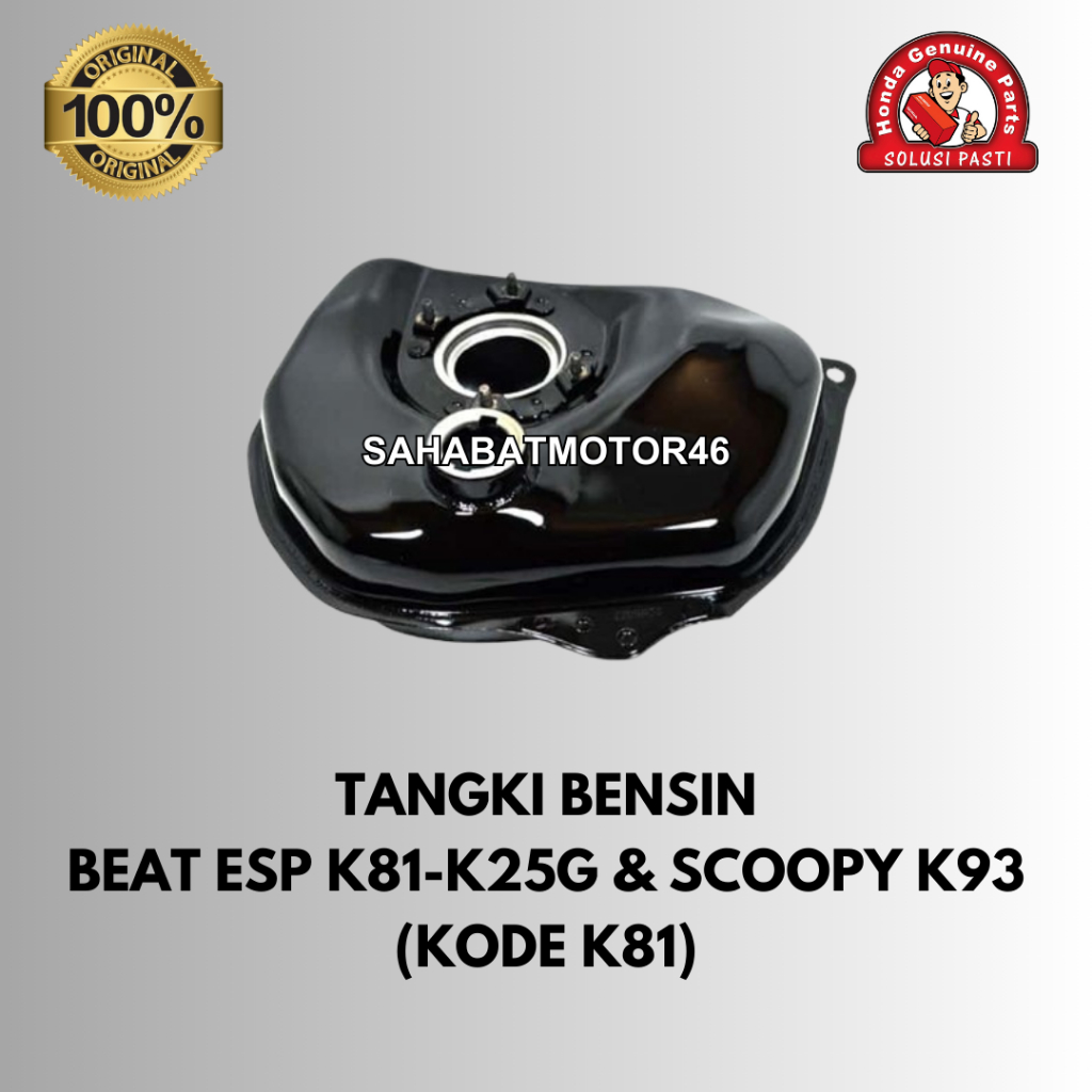 Tangki Bensin Tank Comp Fuel - Beat eSP K81-K25G dan Scoopy eSP K93 - Original Honda 17510K81N00