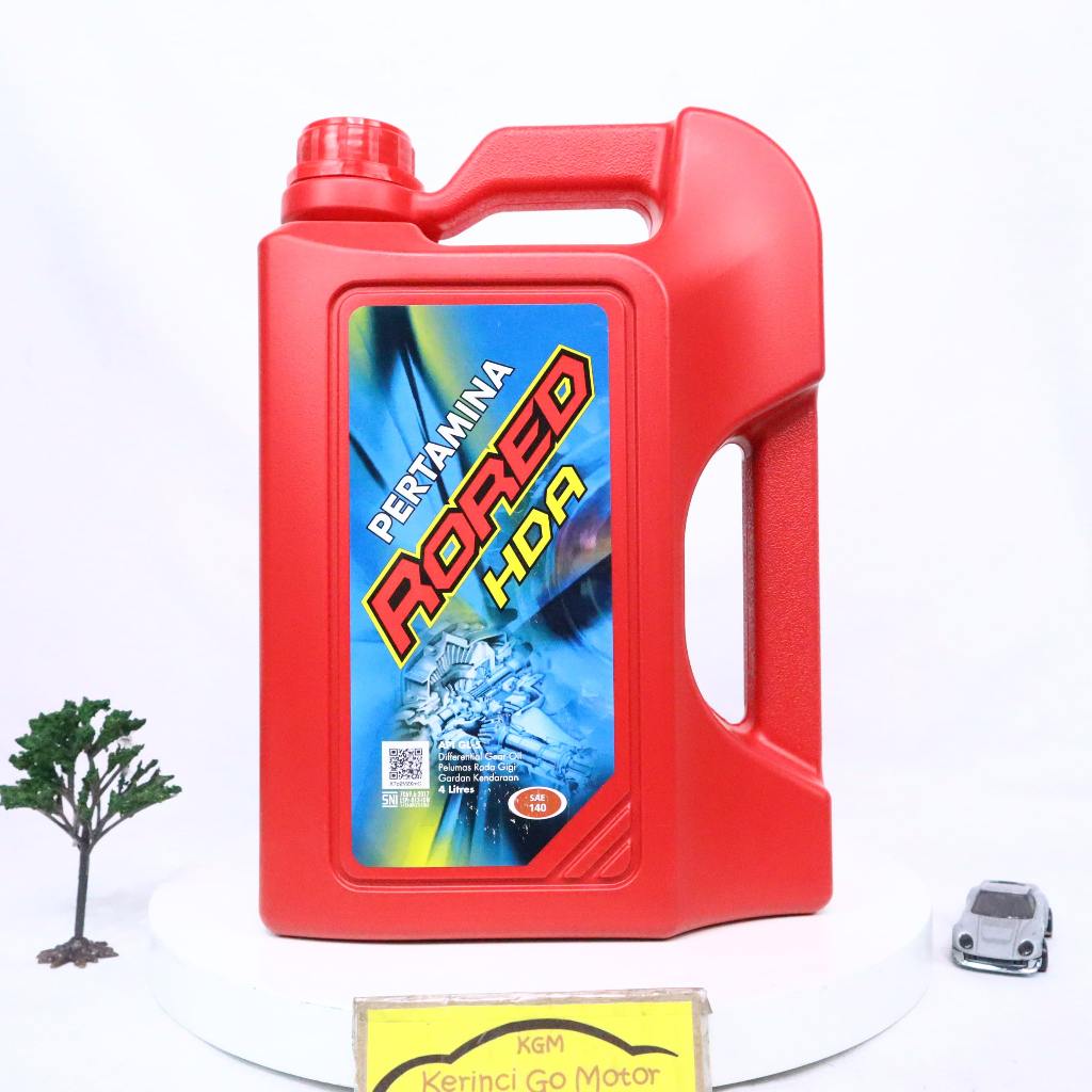 Pertamina Rored HDA SAE 140 4 Liter API GL-5 Oli Gardan Pelumas Roda Gigi Gear Axle Hypoid Spiral Or