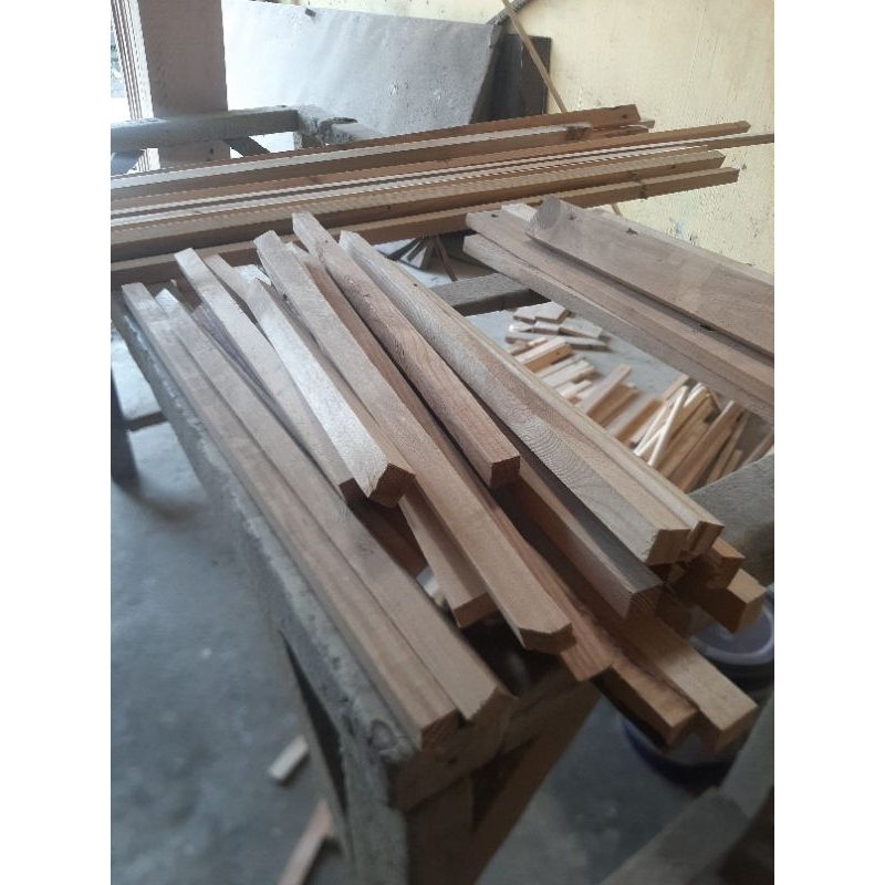 kayu lis reng jati belanda tebal 1,5 cm