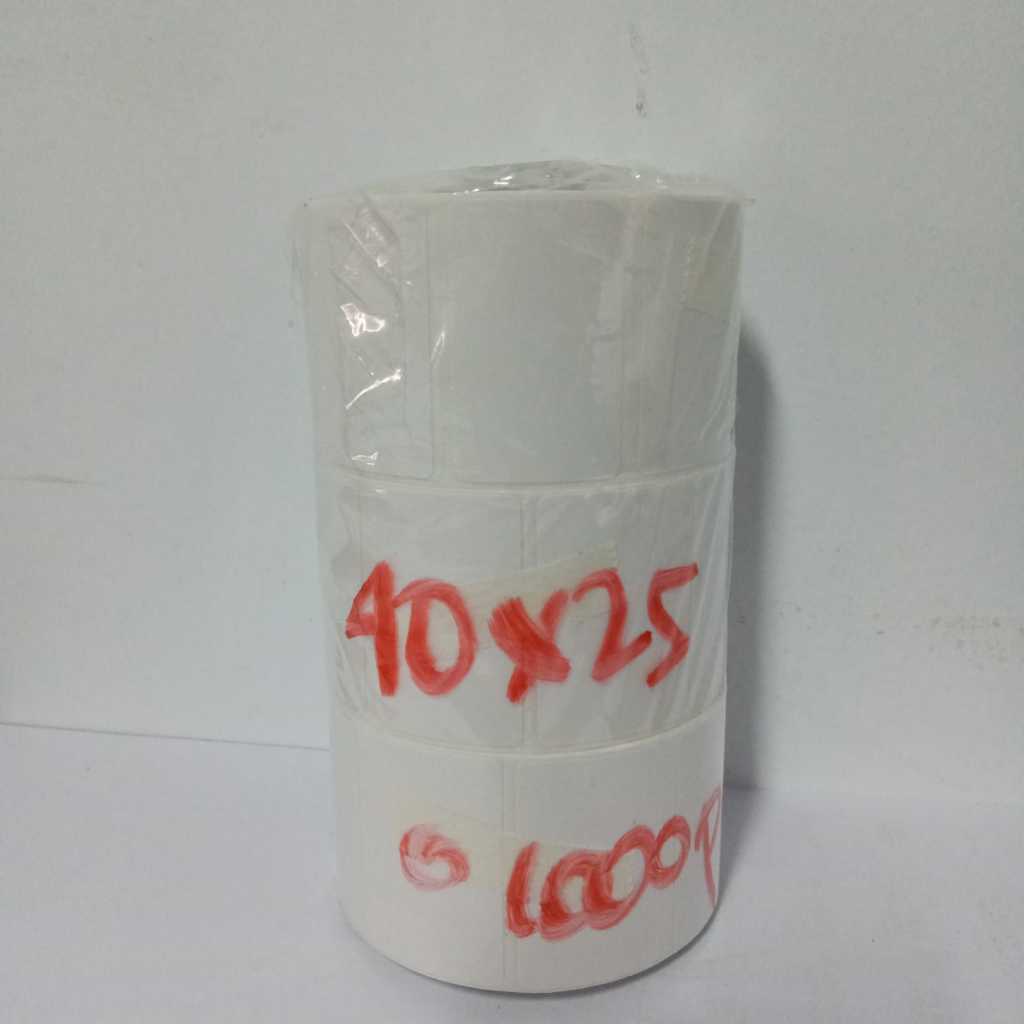 

Label Thermal Sticker 40x25mm, core 1 inch, isi 1000