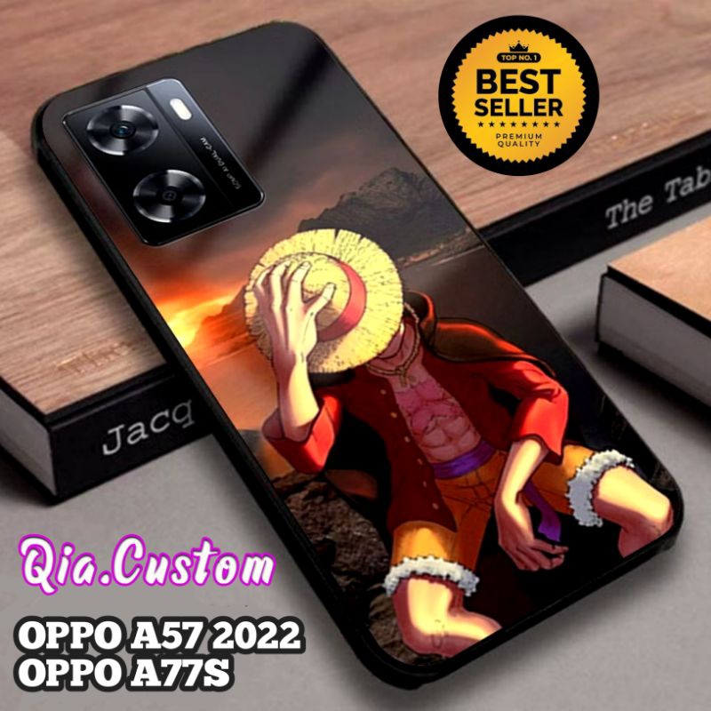 Promo COD Case Oppo A57 2022 / Oppo A77S Terbaru Fashion Gambar Anime One piece Motif Aesthetic  Cas