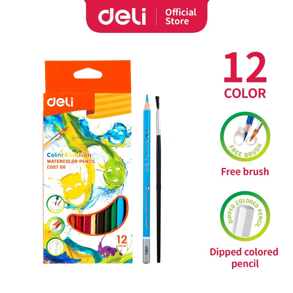 

Deli Pensil Warna Air 12/24/36 Warna EC00720