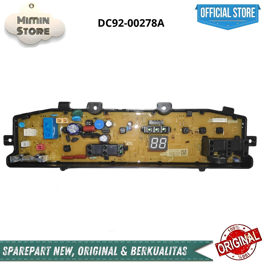 MODUL PCB MESIN CUCI SAMSUNG ORIGINAL WA80V4PEC WA90F4PEC WA90V3PEC WA95F4TEC