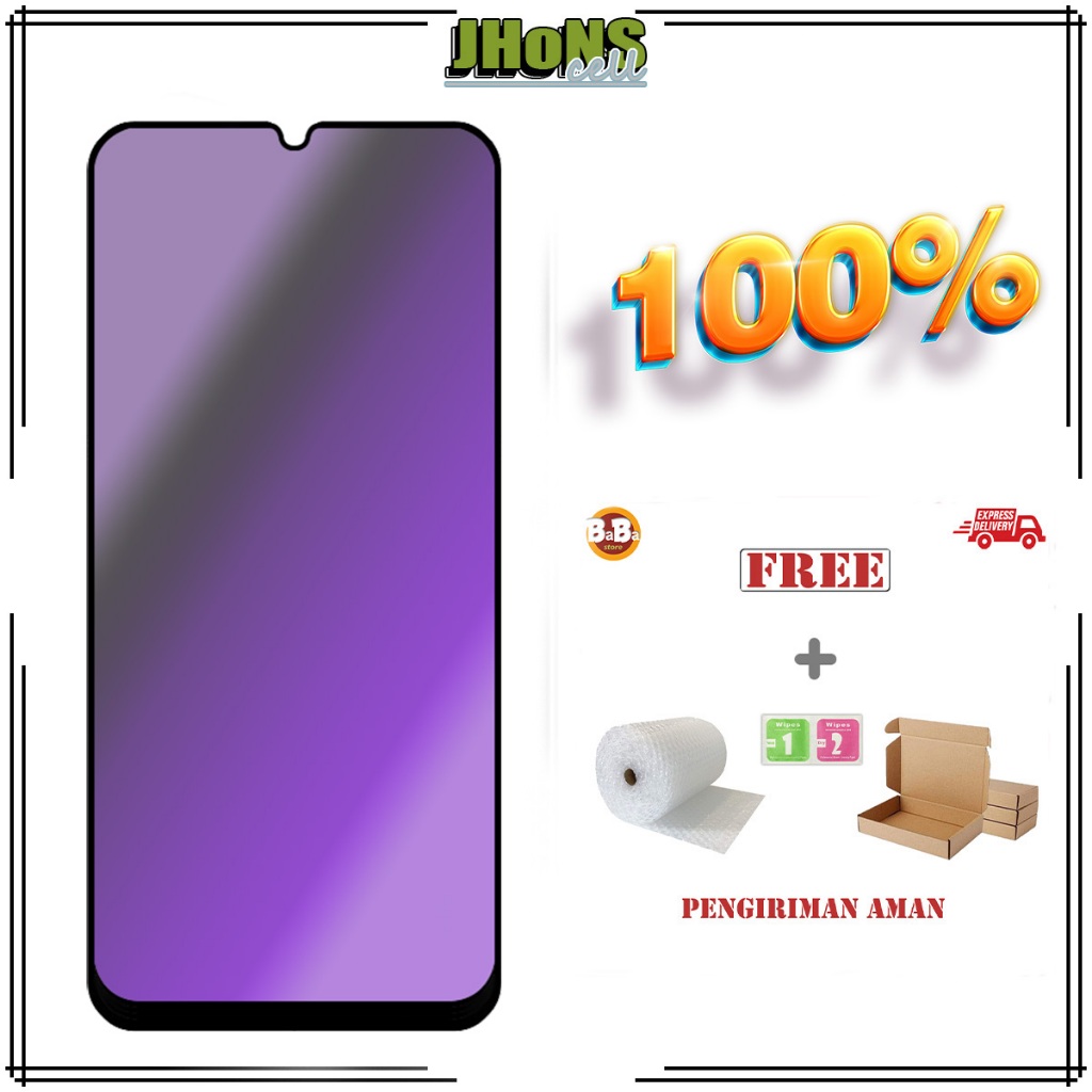 Anti Blue Light Samsung A06 Tempered Glass Kaca Anti Radiasi For Gaming