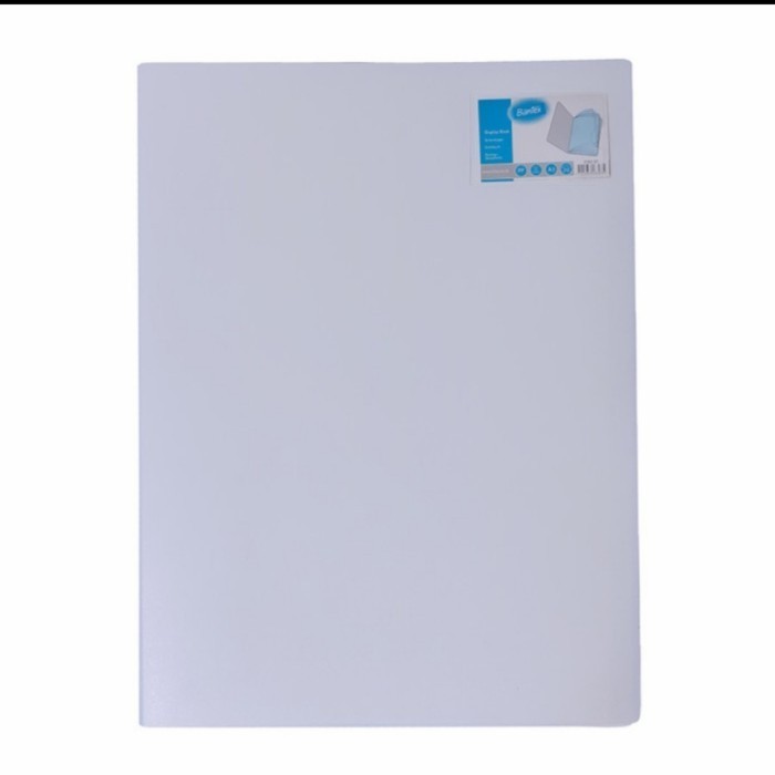 

Bantex Display Book A3 Potrait Clear Holder 20 Pockets - 3163 WHITE (2O LEMBAR)