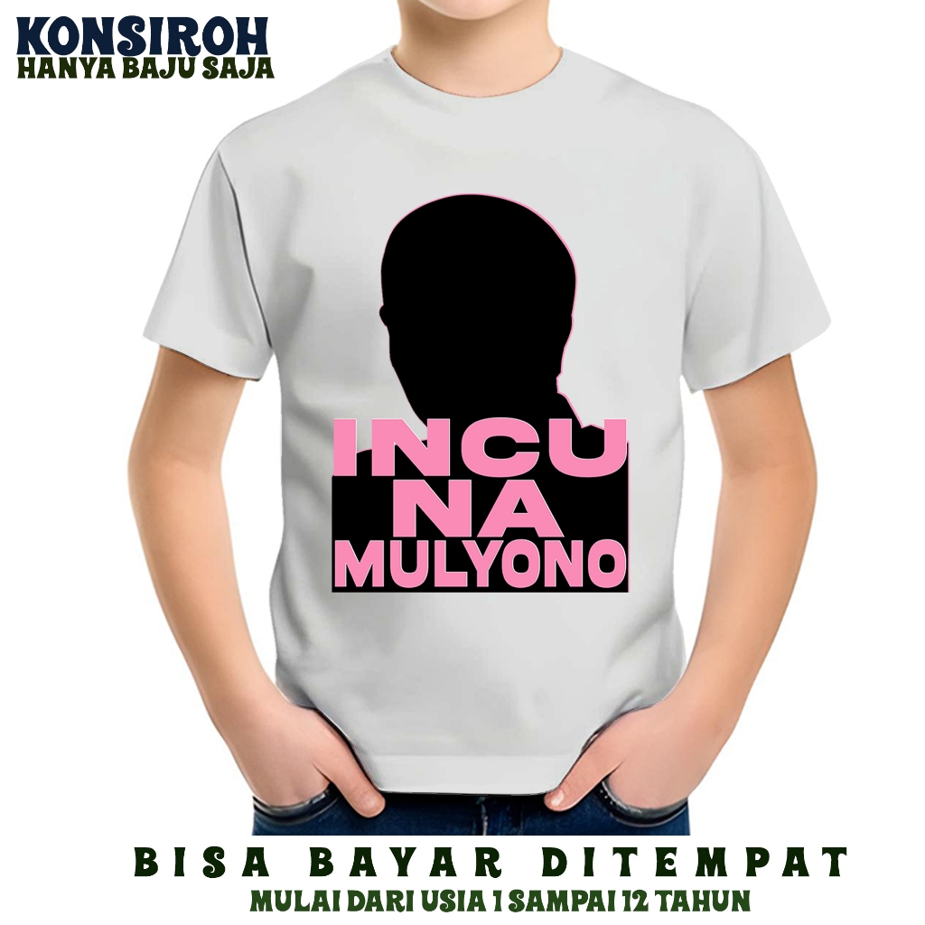 Kaos Anak Incuna Mulyono Baju Anak Cucunya Pak Mul Thisrt Korban Yono Se-Indonesia Baju Mulyono