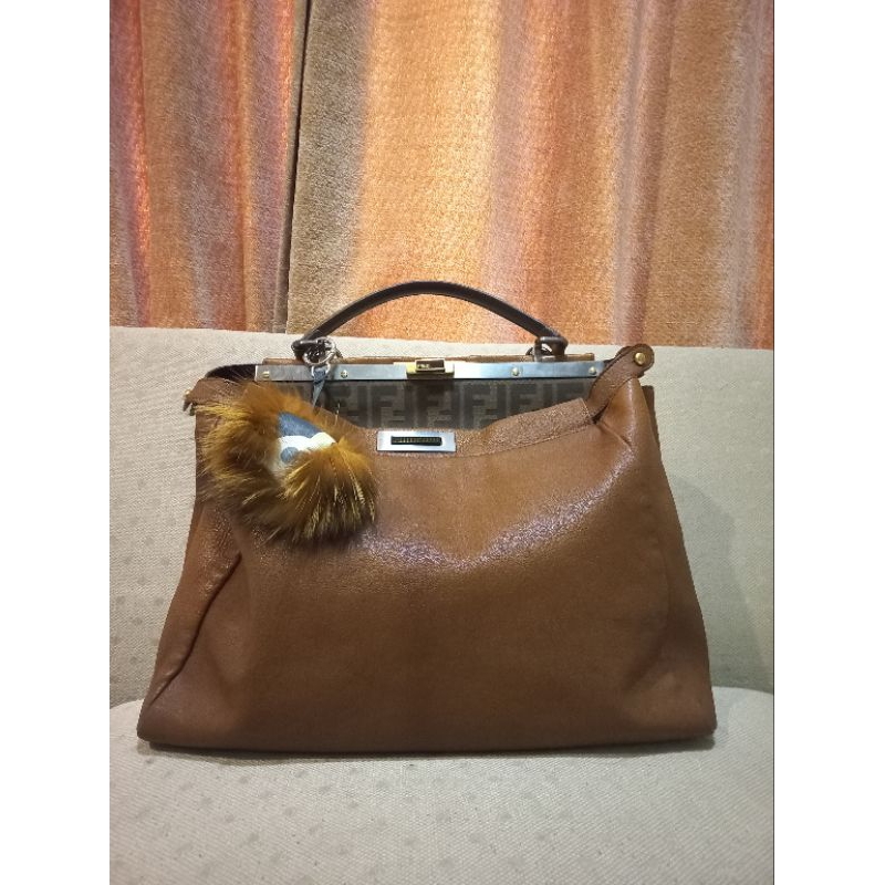 AUTHENTIC FENDI PEEK A BOO BORSA LARGE (INSIDE FF) PRELOVED