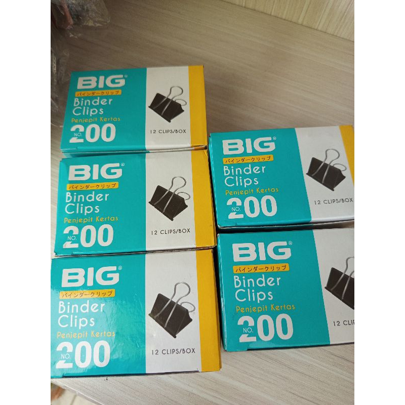 

BINDER CLIPS BIG / PENJEPIT KERTAS BIG No. 200 (PAK)