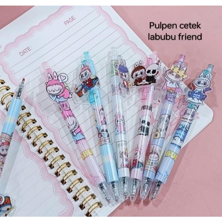 

(1pc) BALLPEN PENA PEN GEL CETEK KLIK KUROMI SANRIO LABUBU