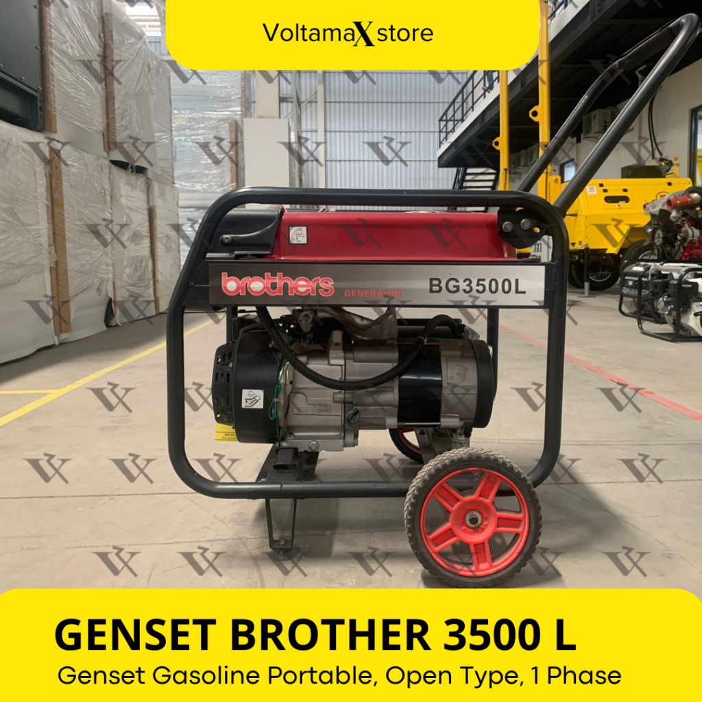 Genset Bensin Portabel BROTHER 2000 WATT Genset Open Type BG3500L