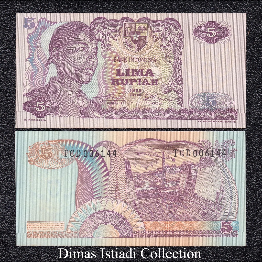 Uang Kuno 5 Rupiah 1968 Sudirman