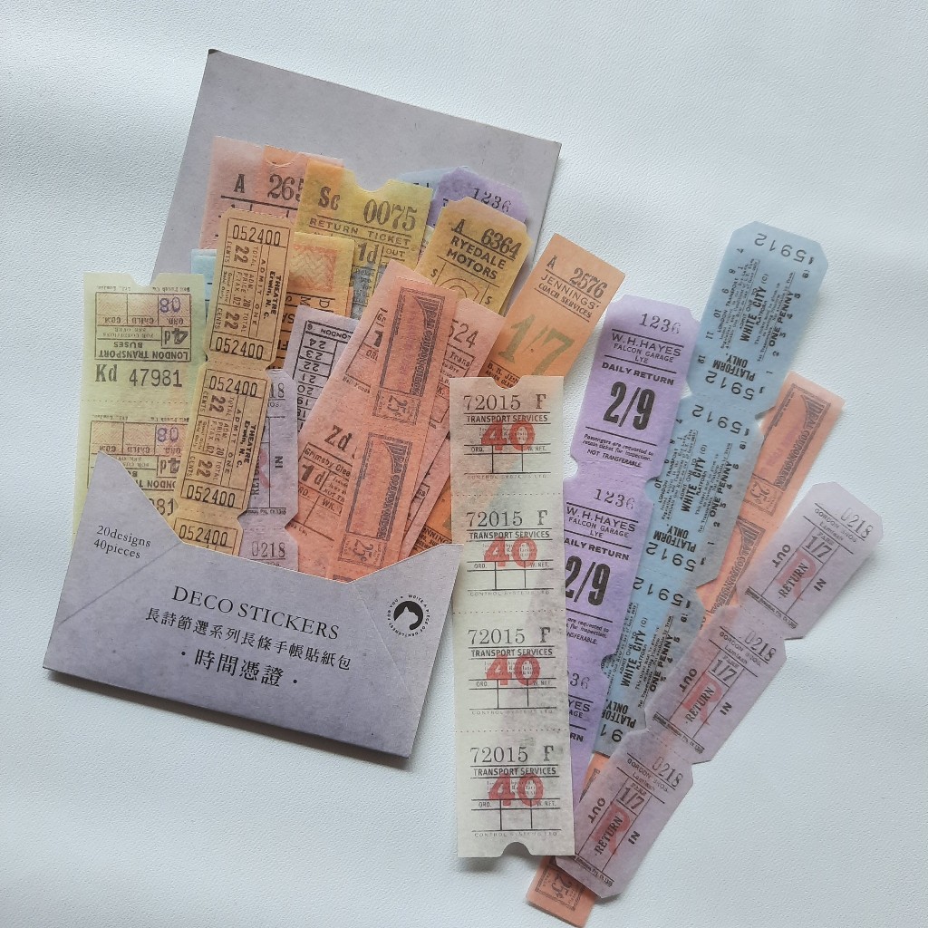 

Stiker Tiket Vintage Murah Aesthetic