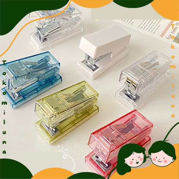 

Transparent stapler kecil estetik spales lucu cantik HB1821