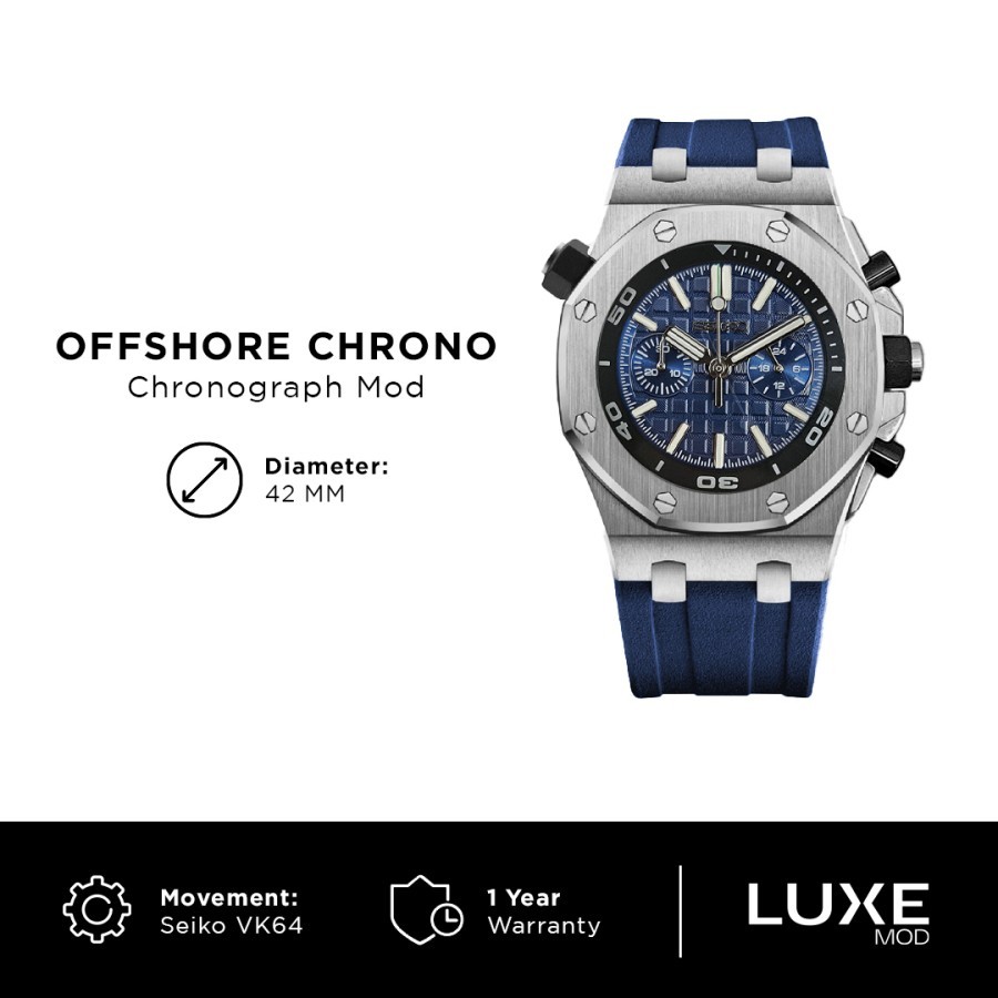 Seiko Oak Offshore Blue Chronograph VK64