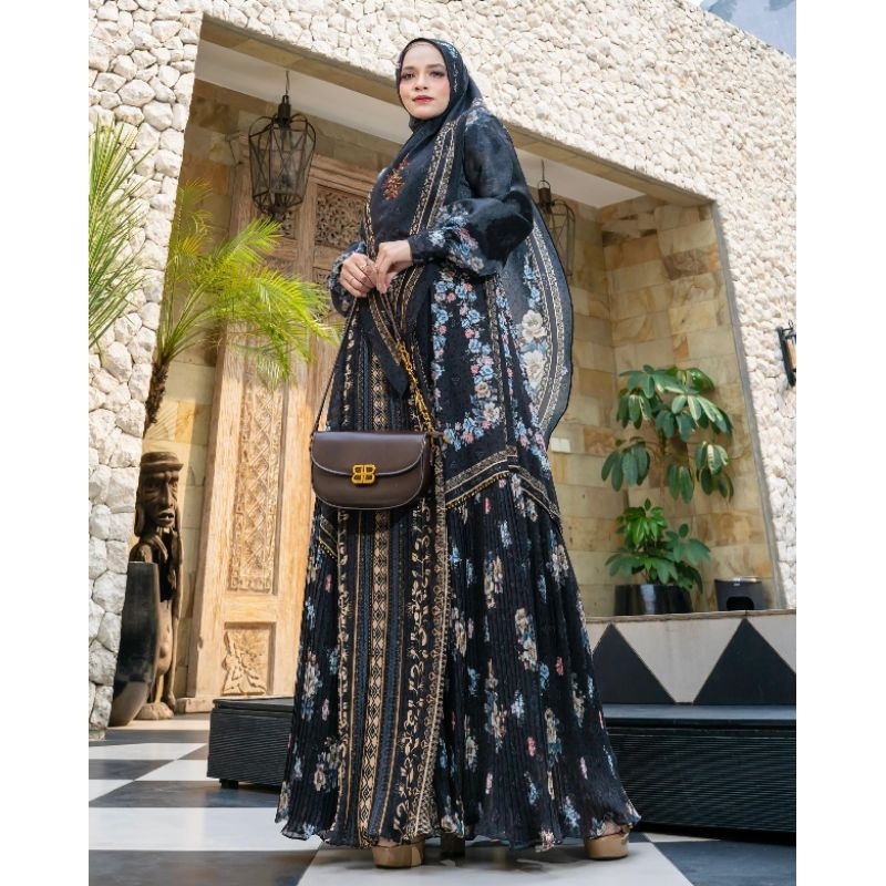 GAMIS SANAYA SERIES SET KHIMAR ALYA SYARI
