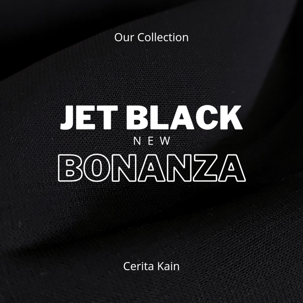 ECERAN 1 METERl JETBLACK BONANZA KAIN KHIMAR ARAB