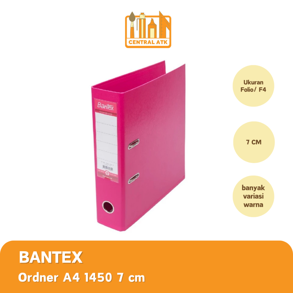 

ORDNER BANTEX A4 1450-19 7cm WARNA PINK