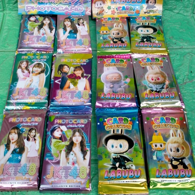 12 sachet Mainan Kartu Trading Card game LABUBU  Collection JKT48 Grosir