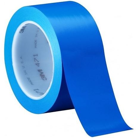 

3M 471 VFG Vinyl Tape Blue 1/2" IN x 36 YD PLAS CORE- 7100241739(4000009160)-1/2X36