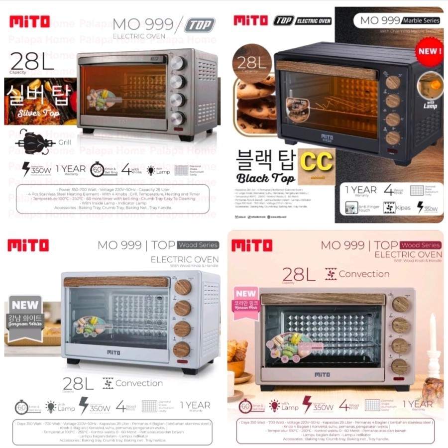 OVEN LISTRIK MITO MO999 MO 999 MO-999 28LITER