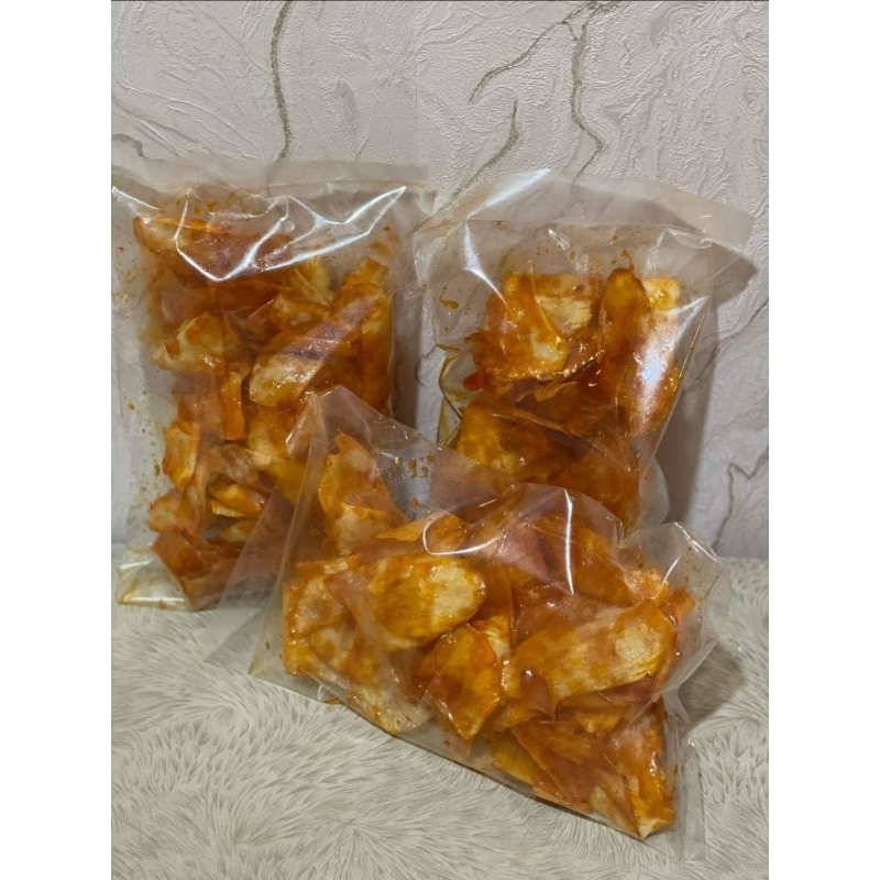 

Keripik ubi sanjay, keripik ubi pedas manis @200 gram / bungkus