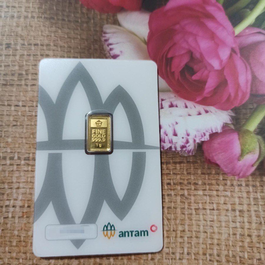 Mas Antam 1gr (LM) 1 GRAM emas antam 1g/gr/gram, 1 gr logam mulia / LM / Goldbar bersertifikat asli 