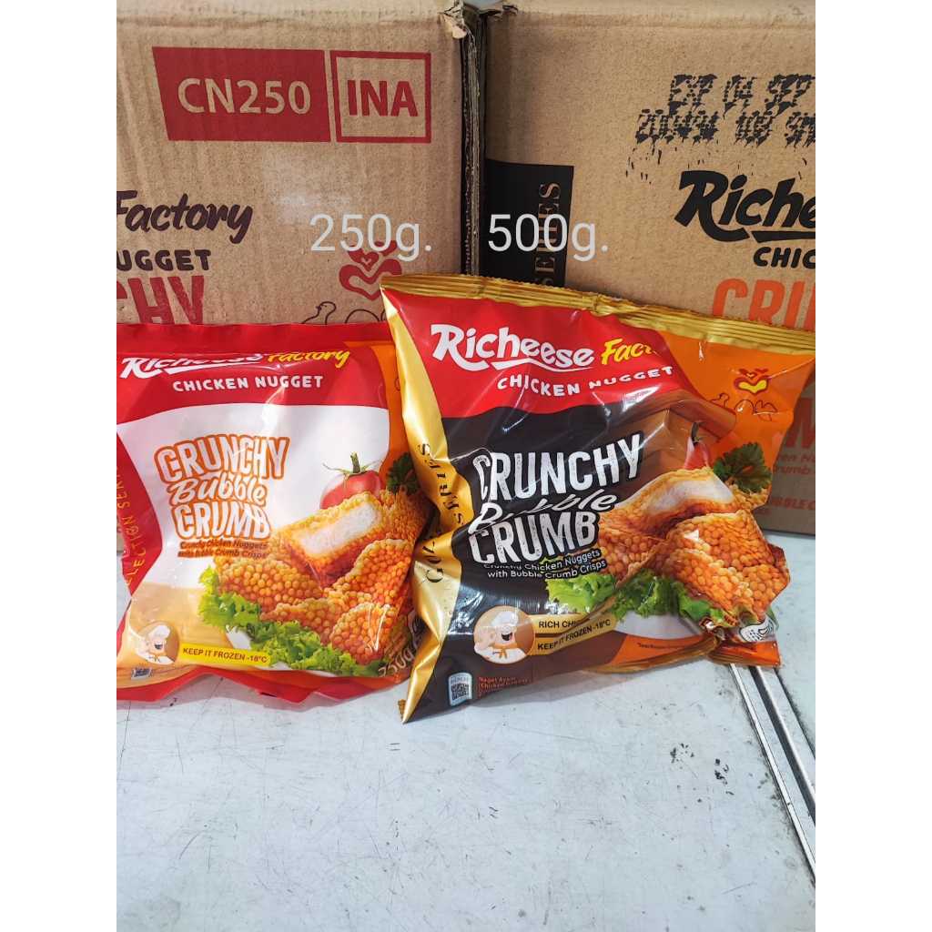 

Richeese Factory Nugget crispy bubble Gold 250 GR / 500 GR pilih varian