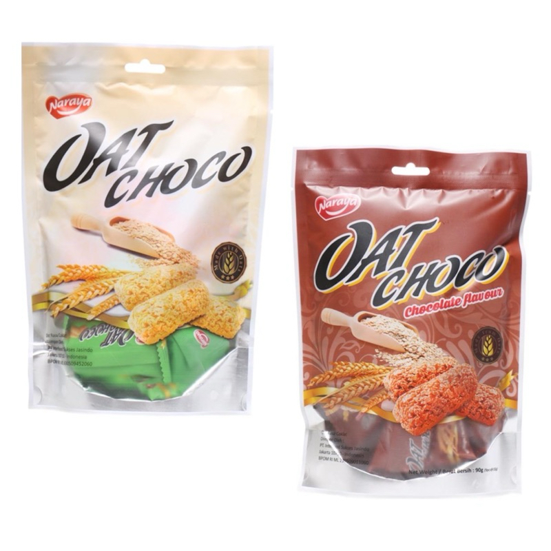 

paket 2 pcs Naraya Oat Choco White 90 gram
