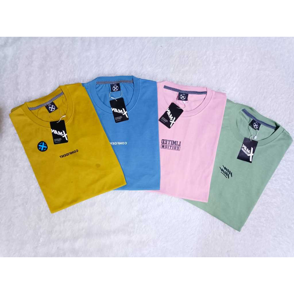 KAOS DISTRO PRIA 100 RIBU DAPAT 4 PCS  100% PREMIUM TEBAL -  BAJU KAOS PRIA DISTRO TERLARIS