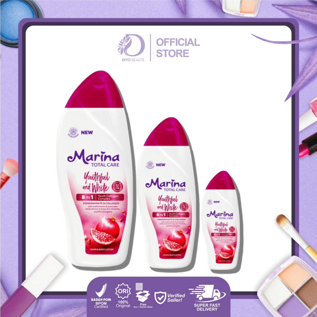 Marina Total Care Youthful & White - 92 ml | 185 ml | 460 ml