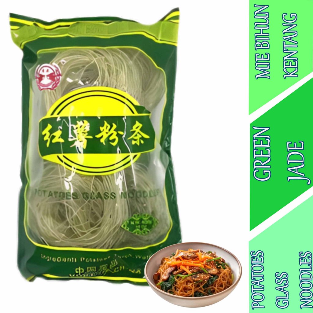

Potatoes Class Noodles - Green Jade - Mie Bihun Kentang - 400gr