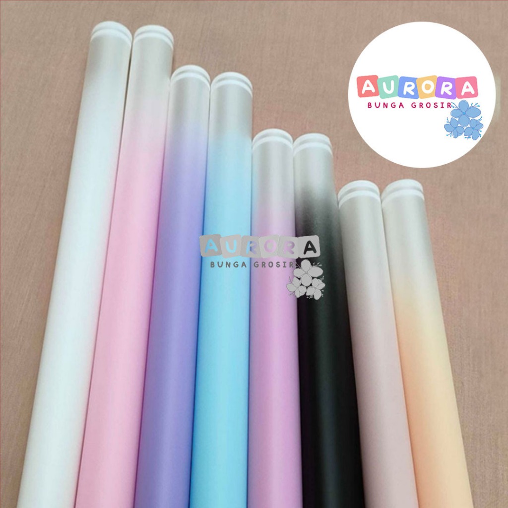 

Rainbow Cellophane Flower Wrapping Waterproof Kertas Bunga Buket Florsit Wrapping