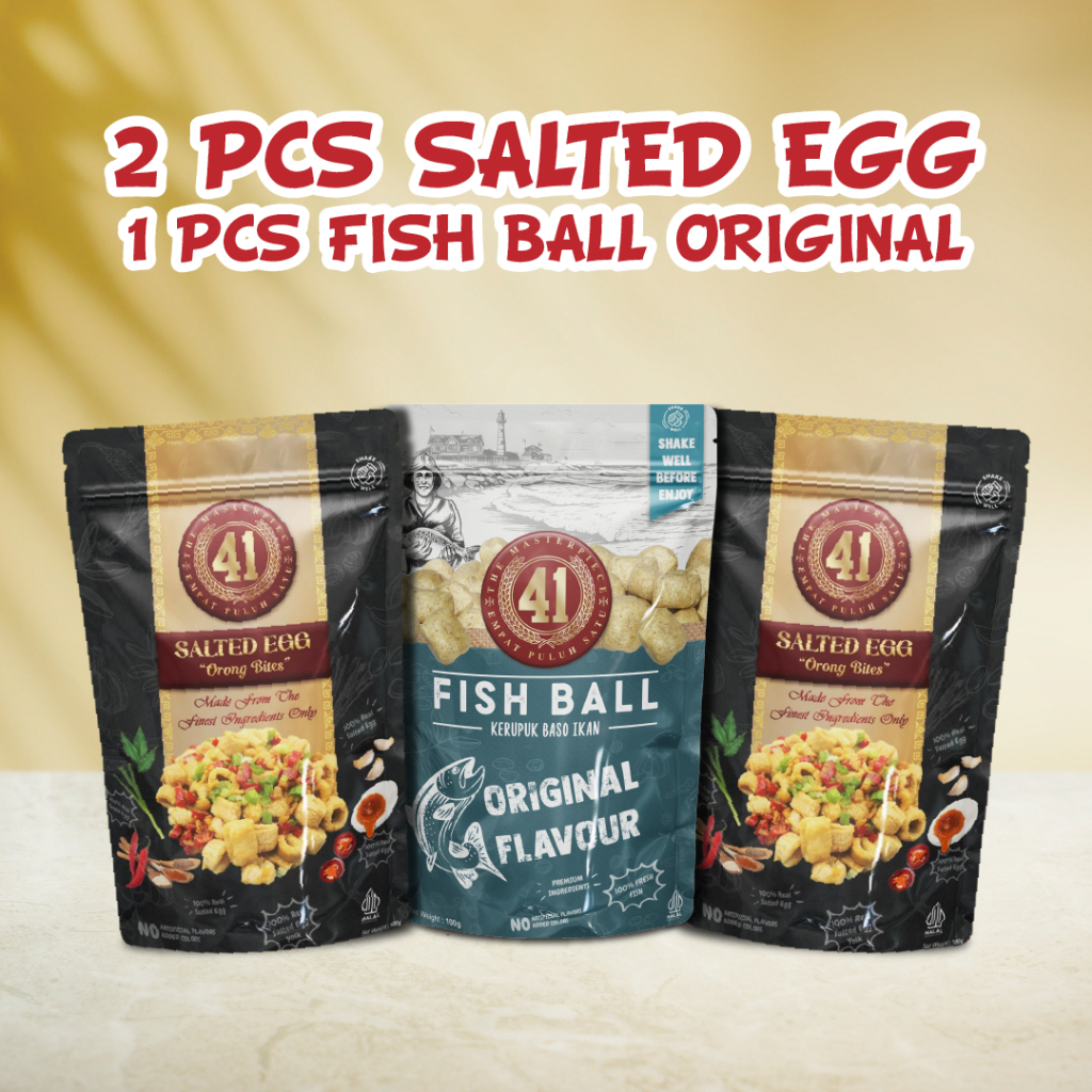 

PAKET LIVE SALE 1 ( 2 bks Orong Bites Salted Egg + 1 bks Fish Ball Original)
