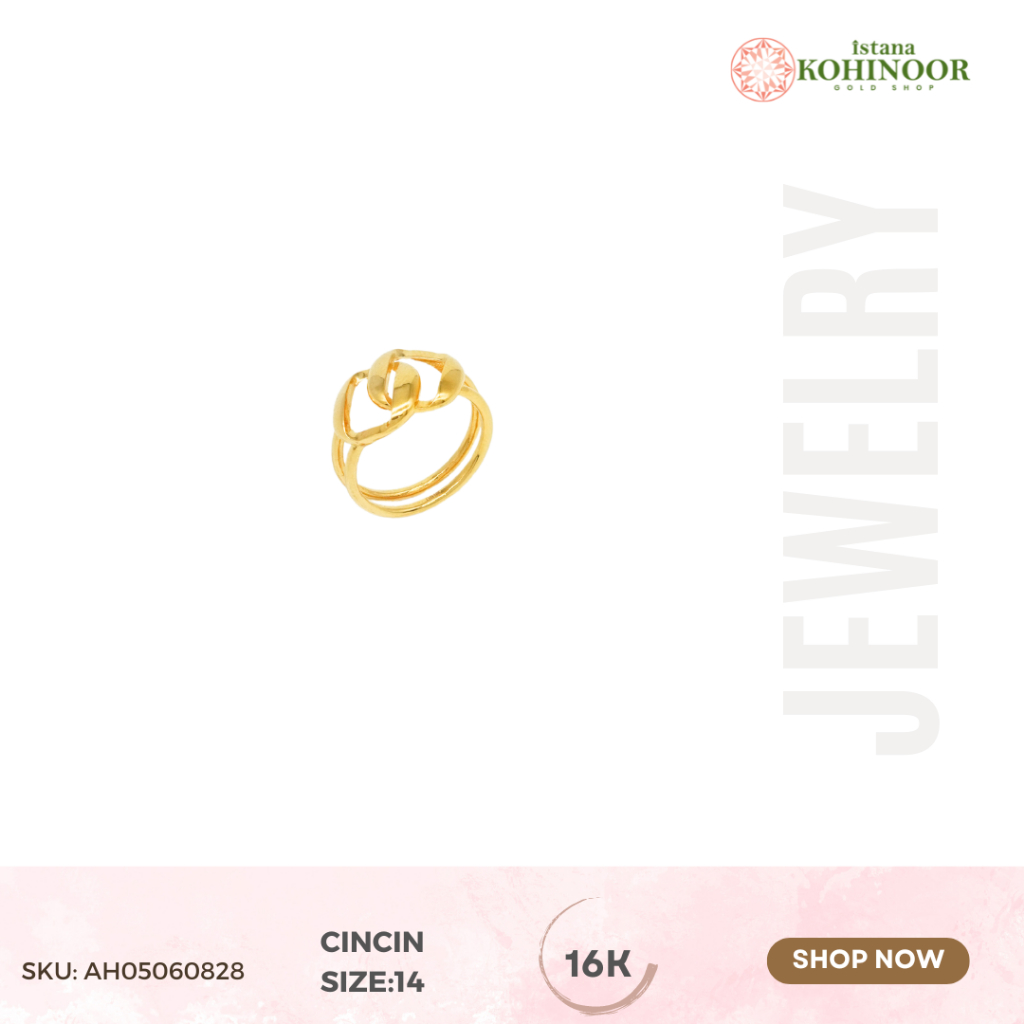 KOHINOOR RING CINCIN EMAS YELLOW GOLD 16K GOLD