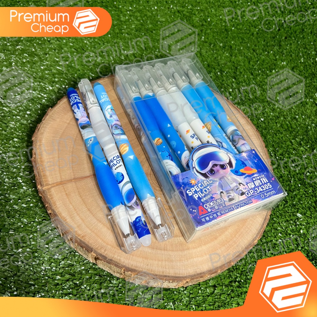 

[12 PCS] Pen Hapus Gel Pen Erasable Odemei GP34305 Pilot