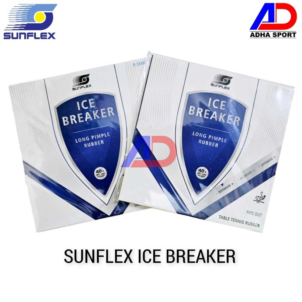 Karet Pingpong Sunflex Ice Breaker Rubber Bintik Tenis Meja Original