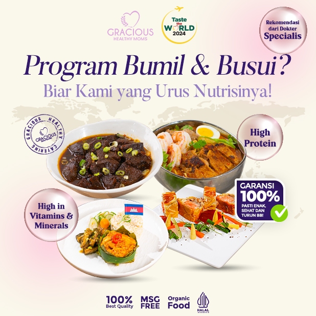 

Katering Masa Kehamilan/Menyusui Lunch only(20Day)