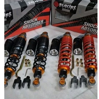 280mm/320mm/340mm/360mm Original Scarlet Shockbreaker Shock Belakang Tabung Atas Supra Revo Blade Ka