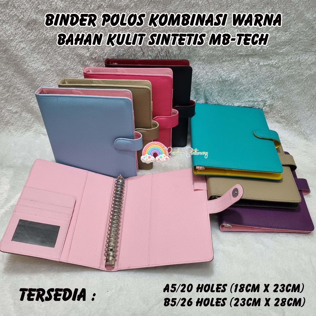 

Binder Polos Kombinasi Warna. Tersedia Ukuran A5 & B5
