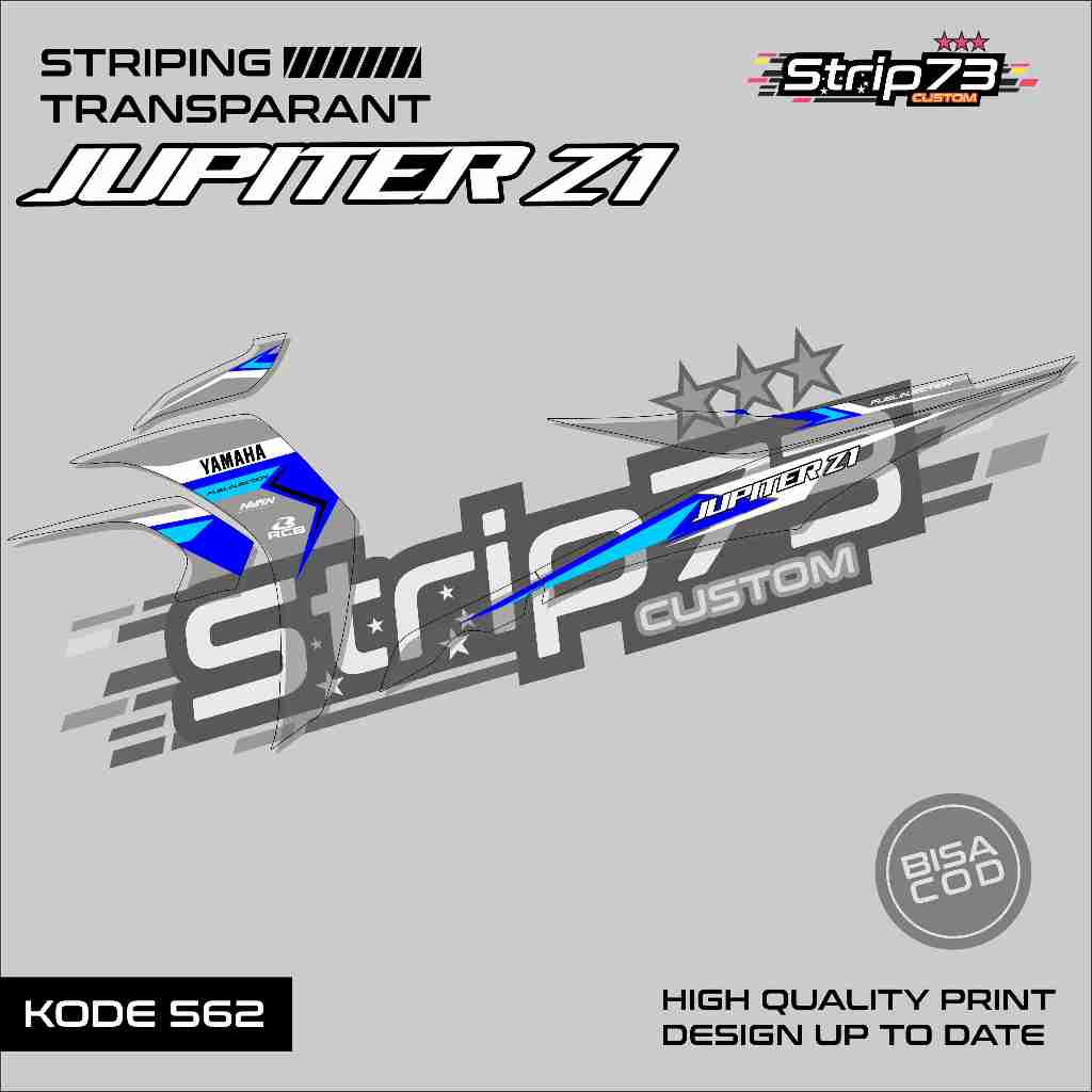 562 STRIPING TRANSPARAN JUPITER Z1 - STRIPING TRANSPARAN JUPITER Z1 PREMIUM GRAFIK