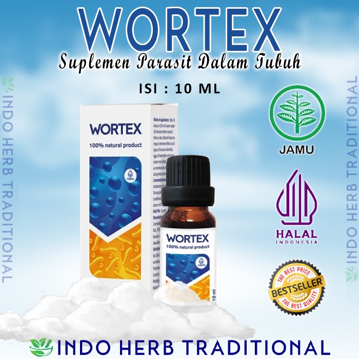Wortex Obat Parasit Asli Original Cairan Pembasmi Cacing Parasit Tubuh