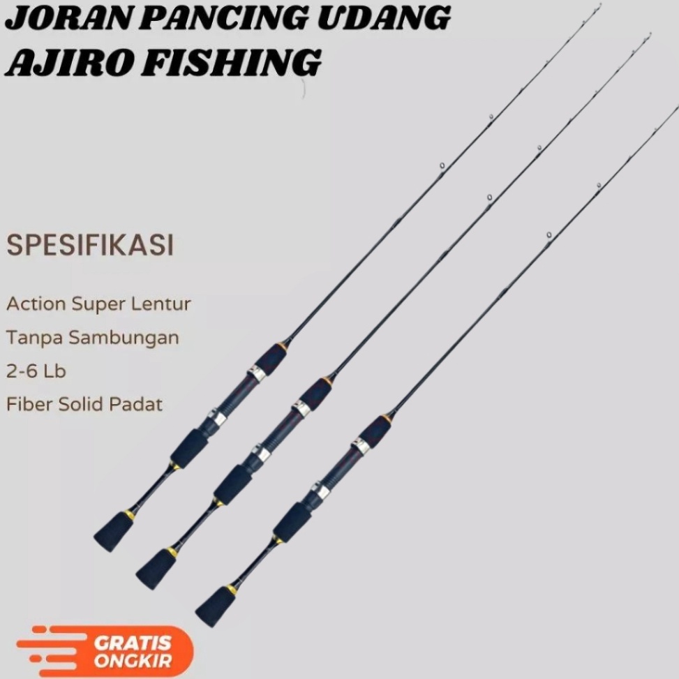 Baru Puas Joran pancing udang murah super lentur custom 1 set 1 12 135 15 cm