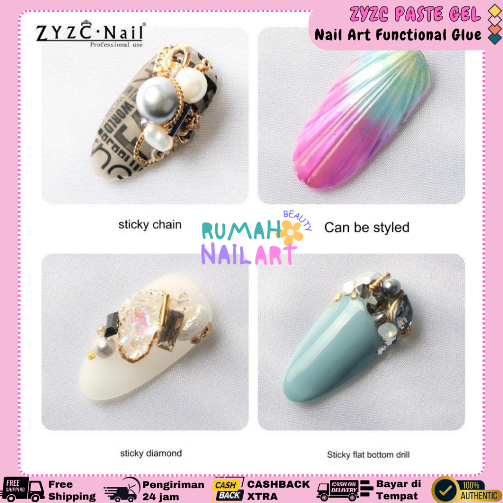 KIP ZYZC Paste Gel For Acc and Embos / Aksesoris Gel / ZYZC Accessories Glue 6gr / ZYZC Lem