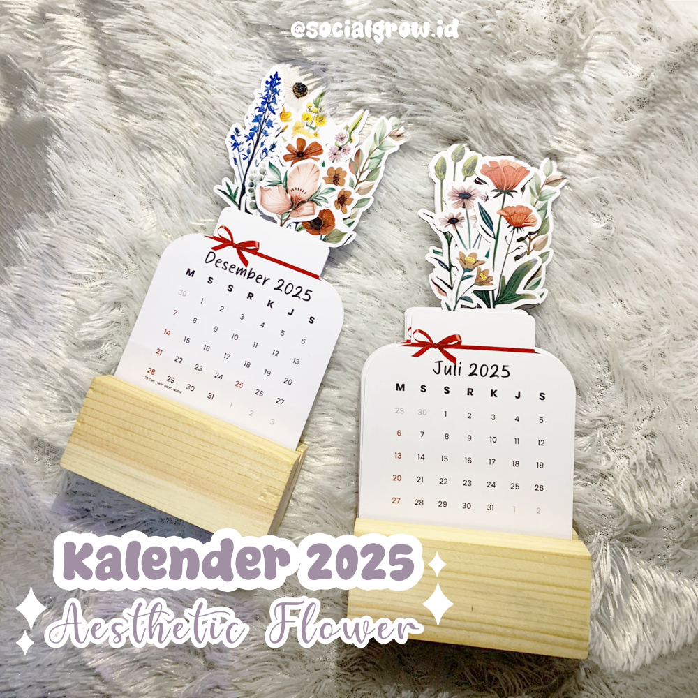 

2025 CALENDAR FLOWERS/ PAPER FLOWERS / FLORAL VAS CALENDAR / KALENDER 2025 AESTHETIC / DESK CALENDAR / KALENDER MEJA / KALENDER MOTIF BUNGA / KALENDER CUTTING POLA / KALENDER UNIK 2025