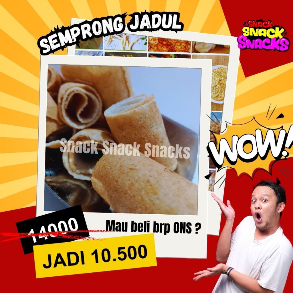 

SEMPRONG | SS SNACKS | ANEKA KLETIKAN / CAMILAN MURAH BERKUALITAS | HOME INDUSTRI |