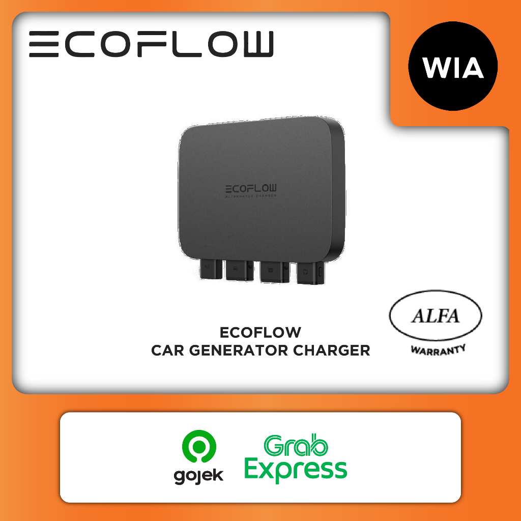 EcoFlow 800W Car Alternator Charger Pengisi Daya Portable Power Station Fast Charging