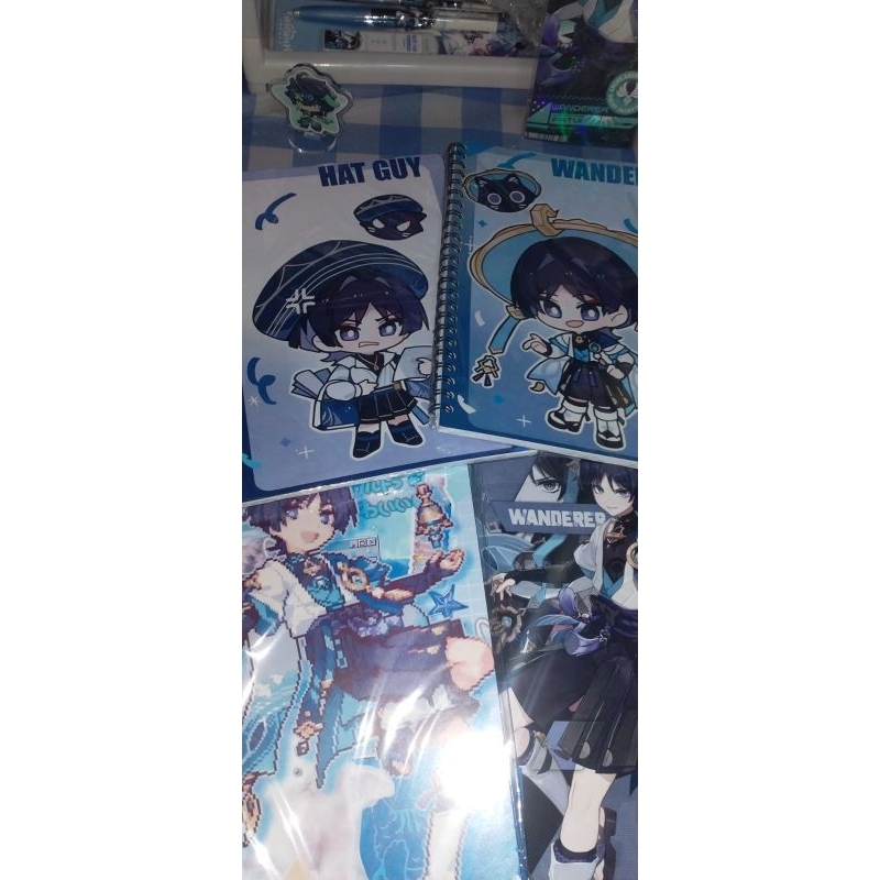 

Scaramouche notebook book sketchbook buku catatan tulis Wanderer Standee fanmerch merchandise