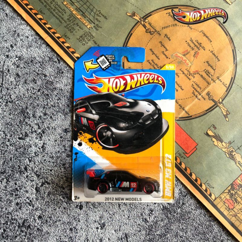 [ V5561 ] Hot Wheels Regular BMW M3 GT2 Black - Mainan Mobil Balap