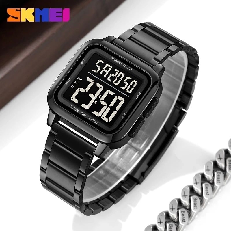 Jam pria Skmei 2133 segi digital free gift box